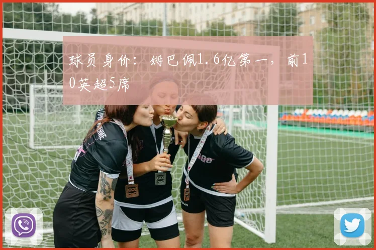 球员身价：姆巴佩1.6亿第一，前10英超5席